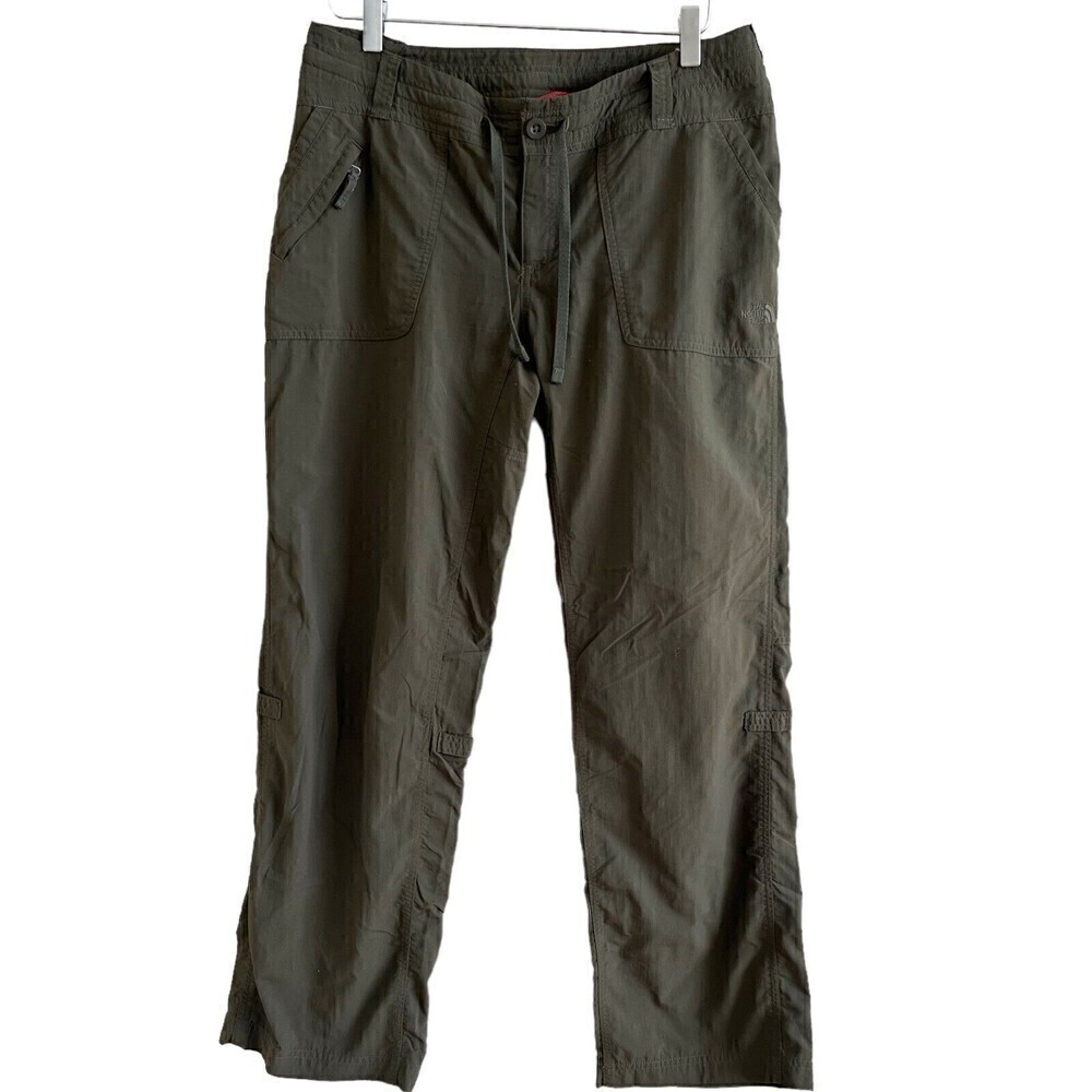 The North Face Convertible Hiking Pants 10 Olive Nylon Gorpcore Outdoor Camping
